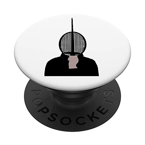 Fencing Mask Saber Epee Fencer Combat Swords Swordplay Gifts PopSockets Grip and Stand for Phones and Tablets