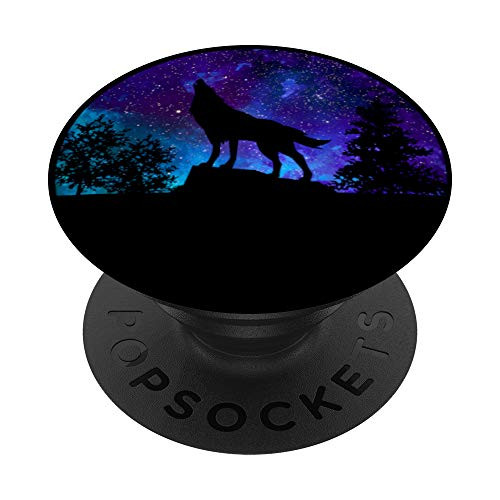 Wolf Howling Moon Love Wolves Cosmic Space Galaxy Women Girl PopSockets PopGrip: Swappable Grip for Phones and Tablets Wolf Howling Moon Love Wolves Cosmic Space Galaxy Women Girl PopSockets PopGrip: Swappable Grip for Phones and Tablets