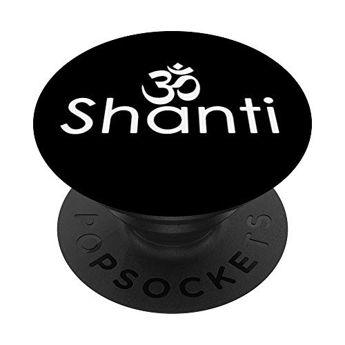 Om Shanti Sanskrit Om Symbol Mindfulness Yogi Yoga PopSockets PopGrip: Swappable Grip for Phones  and  Tablets