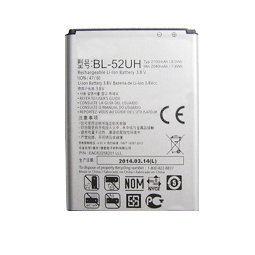 LG Optimus L70 MS323, L70 Dual D325, L70 D320, LG L65 D280 Generic Battery (BL-52UH) (Bulk Packaging) LG Optimus L70 MS323, L70 Dual D325, L70 D320, LG L65 D280 Generic Battery (BL-52UH) (Bulk Packaging)