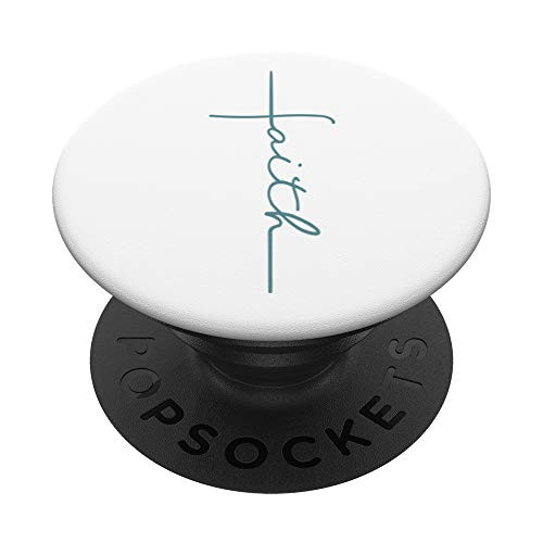 Teal Faith Cross Cursive Christian Symbol PopSockets Grip and Stand for Phones and Tablets Teal Faith Cross Cursive Christian Symbol PopSockets Grip and Stand for Phones and Tablets
