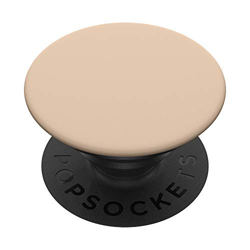 Simple Chic Solid Color Pastel Neutral Warm Cream Beige PopSockets PopGrip: Swappable Grip for Phones  and  Tablets