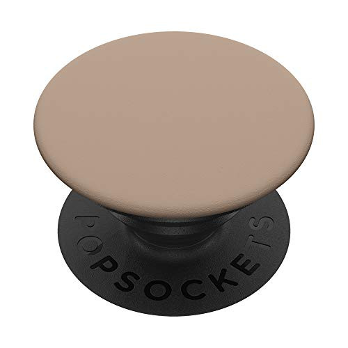 Simple Chic Solid Color Neutral Medium Beige Tan PopSockets PopGrip: Swappable Grip for Phones  and  Tablets
