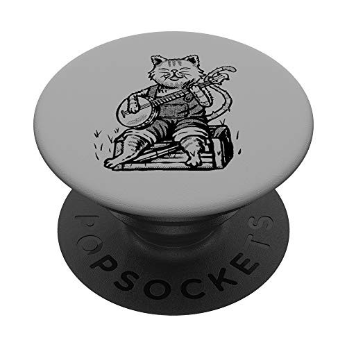 Cute Banjo Cat and Overalls Funny Bluegrass Music PopSockets PopGrip: Swappable Grip for Phones and Tablets Cute Banjo Cat and Overalls Funny Bluegrass Music PopSockets PopGrip: Swappable Grip for Phones and Tablets