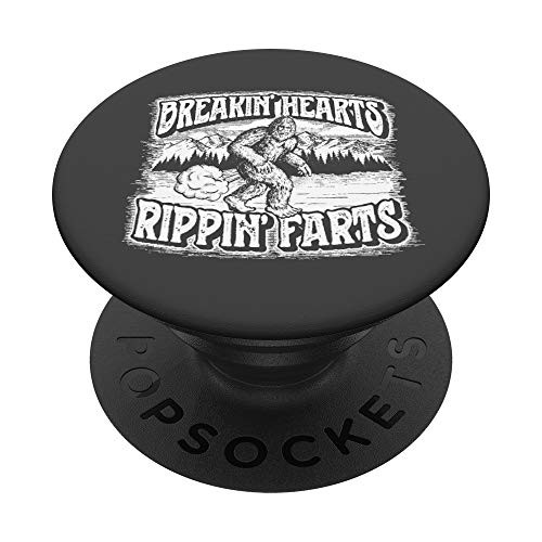 Breakin' Hearts, Rippin' Farts Funny Sasquatch Bigfoot 80s PopSockets PopGrip: Swappable Grip for Phones and Tablets Breakin' Hearts, Rippin' Farts Funny Sasquatch Bigfoot 80s PopSockets PopGrip: Swappable Grip for Phones and Tablets