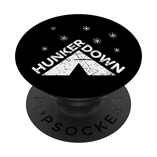 Hunker Down Hiker Camping PopSockets PopGrip: Swappable Grip for Phones  and  Tablets