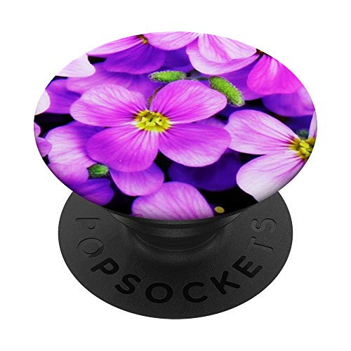 Pretty lilac violet flowers design PopSockets Grip and Stand for Phones and Tablets