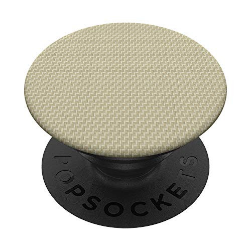 Beige Pale Sandy Fawn Grayish Yellow Tweed Pattern Cute PopSockets PopGrip: Swappable Grip for Phones  and  Tablets