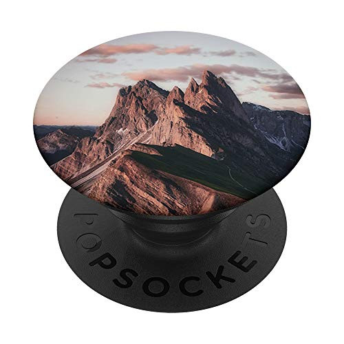 Mountain Range Under Beige Sky PopSockets Grip and Stand for Phones and Tablets