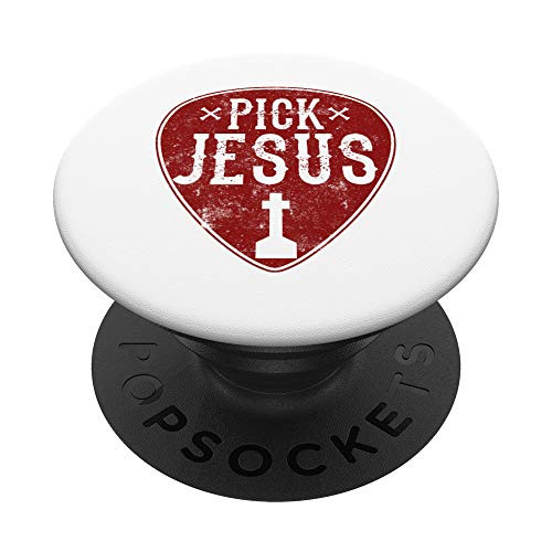 Pick Jesus Accessory Guitar Lover Gifts Christian Gifts PopSockets Grip and Stand for Phones and Tablets Pick Jesus Accessory Guitar Lover Gifts Christian Gifts PopSockets Grip and Stand for Phones and Tablets
