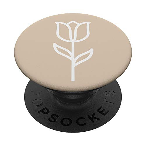 Sandy Beige Minimalist Tulip Floral Design PopSockets PopGrip: Swappable Grip for Phones and Tablets Sandy Beige Minimalist Tulip Floral Design PopSockets PopGrip: Swappable Grip for Phones and Tablets
