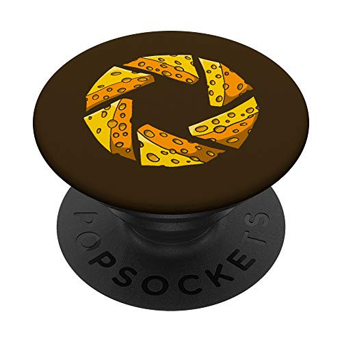 Cheese Shutter - Swiss Cheese Camera Shutter Graphic PopSockets Grip and Stand for Phones and Tablets