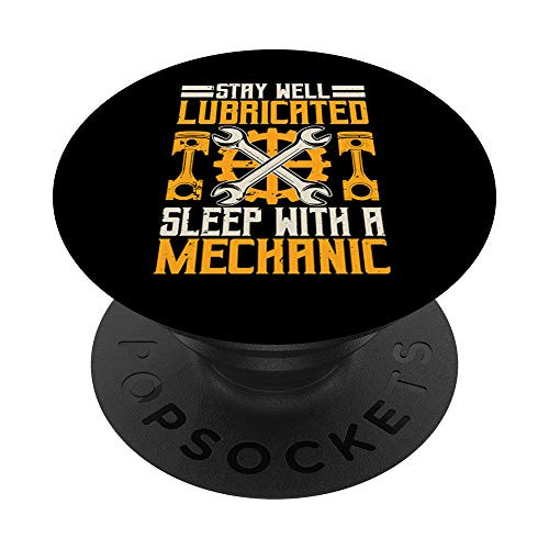 Mechanic Gifts Funny Car Repair Sleep With A Mechanic PopSockets PopGrip: Swappable Grip for Phones  and  Tablets