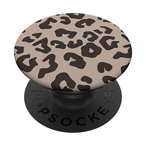 Tan Leopard Cheetah Animal Skin Print PopSockets PopGrip: Swappable Grip for Phones  and  Tablets