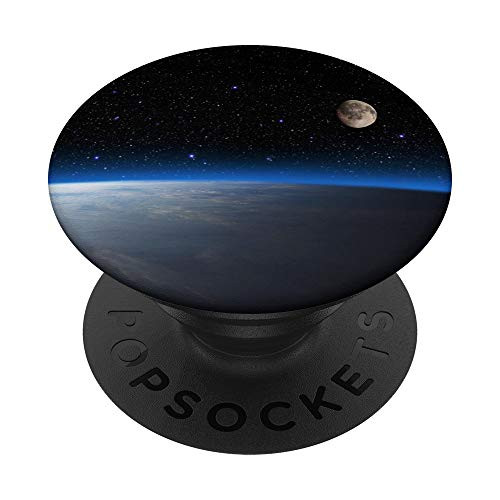 Space Universe Planets With Earth, Moon And Star Galaxy PopSockets Grip and Stand for Phones and Tablets