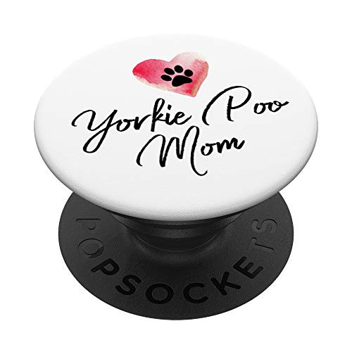 Yorkie Poo Mom With Heart Dog Paw PopSockets PopGrip: Swappable Grip for Phones and Tablets Yorkie Poo Mom With Heart Dog Paw PopSockets PopGrip: Swappable Grip for Phones and Tablets