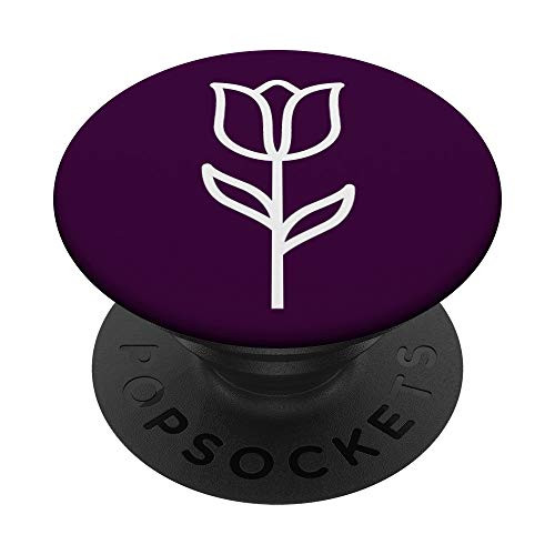 Lavender Grey Minimalist Tulip Floral Design PopSockets PopGrip: Swappable Grip for Phones and Tablets Lavender Grey Minimalist Tulip Floral Design PopSockets PopGrip: Swappable Grip for Phones and Tablets