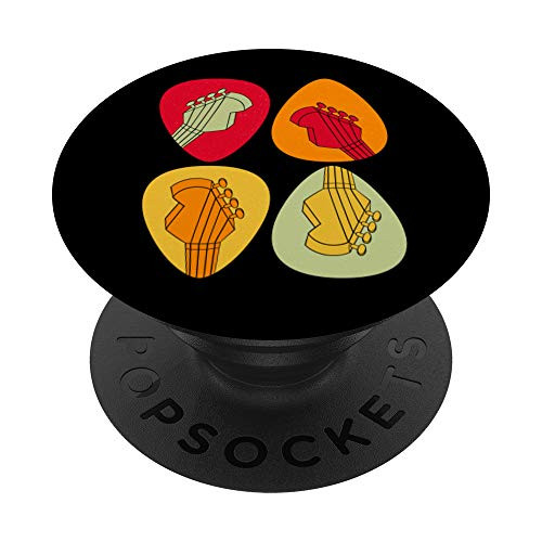 Retro Guitar Pick Mediator Bass Guitar PopSockets PopGrip: Swappable Grip for Phones and Tablets Retro Guitar Pick Mediator Bass Guitar PopSockets PopGrip: Swappable Grip for Phones and Tablets