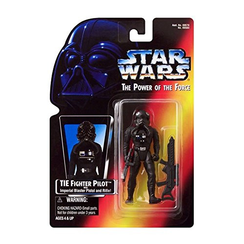 Star Wars Power of the Force Tie Fighter Pilot Action Figure with Imperial Issue Blaster Pistol