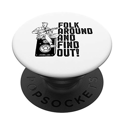 Folk Around and Find Out Funny Bluegrass Punk Banjo Graphic PopSockets PopGrip: Swappable Grip for Phones and Tablets Folk Around and Find Out Funny Bluegrass Punk Banjo Graphic PopSockets PopGrip: Swappable Grip for Phones and Tablets