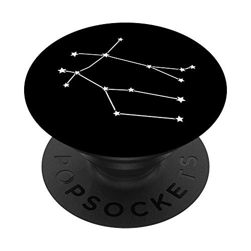 Zodiac Star Constellations: Gemini (May 21st to June 20th) PopSockets PopGrip: Swappable Grip for Phones  and  Tablets