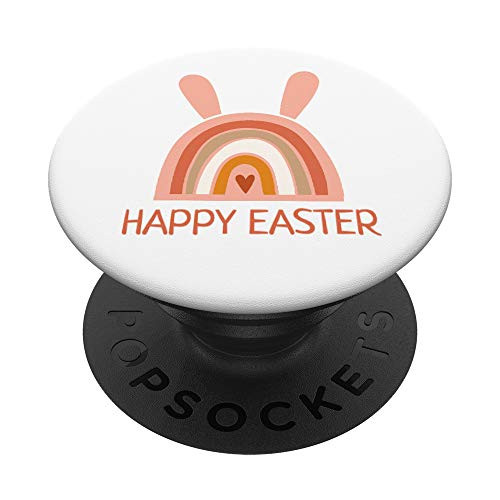 Easter Bunny Ears Boho Rainbow Egg Basket Stuffer Cute Happy PopSockets PopGrip: Swappable Grip for Phones  and  Tablets