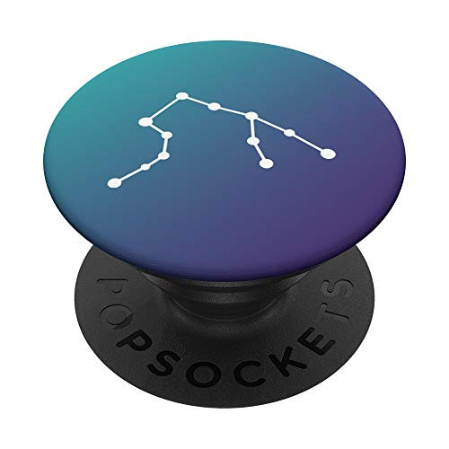 Aquarius - Zodiac Star Constellation PopSockets PopGrip: Swappable Grip for Phones  and  Tablets