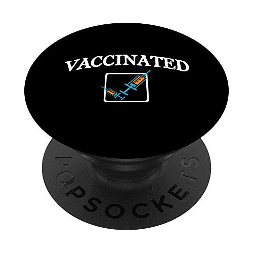 Vaccinated Check Mark Vaccine Pro Vaccination PopSockets PopGrip: Swappable Grip for Phones and Tablets Vaccinated Check Mark Vaccine Pro Vaccination PopSockets PopGrip: Swappable Grip for Phones and Tablets