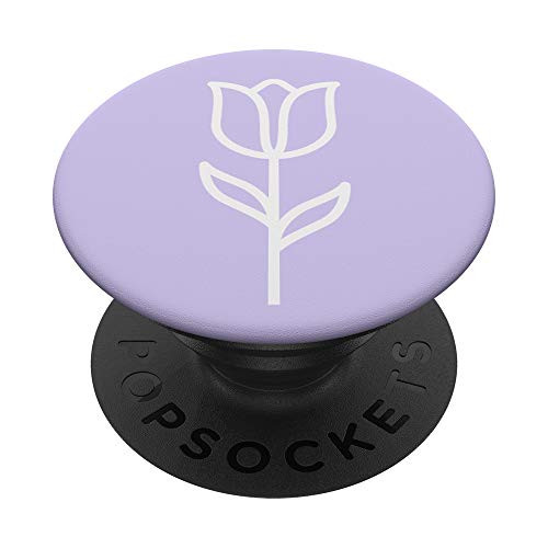 Lavender Minimalist Tulip Floral Design PopSockets PopGrip: Swappable Grip for Phones and Tablets Lavender Minimalist Tulip Floral Design PopSockets PopGrip: Swappable Grip for Phones and Tablets