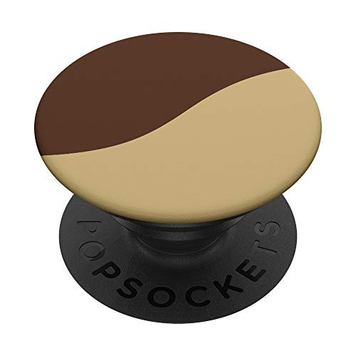 Brown Beige Abstract Pattern Minimalist Modern Retro Print PopSockets PopGrip: Swappable Grip for Phones  and  Tablets