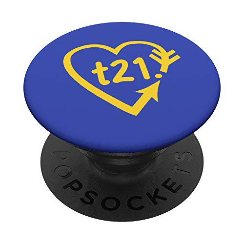 Down Syndrome Awareness Down Right Perfect T21 PopSockets PopGrip: Swappable Grip for Phones  and  Tablets