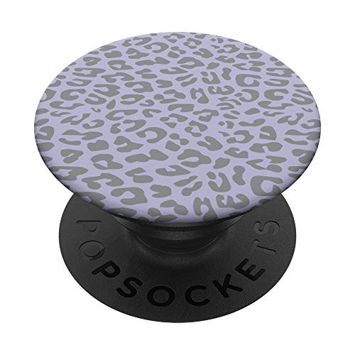 Lavender Blue Leopard Cheetah Animal Print PopSockets PopGrip: Swappable Grip for Phones  and  Tablets