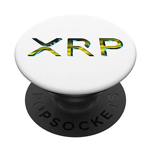 XRP Cryptocurrency Logo Image PopSockets PopGrip: Swappable Grip for Phones  and  Tablets