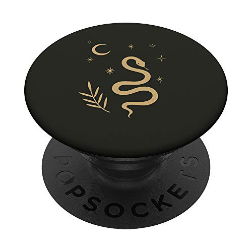 Mystical snake moon stars magic PopSockets PopGrip: Swappable Grip for Phones  and  Tablets