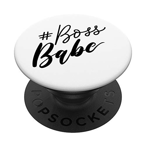 Hashtag Boss Babe Quote PopSocket PopSockets PopGrip: Swappable Grip for Phones  and  Tablets