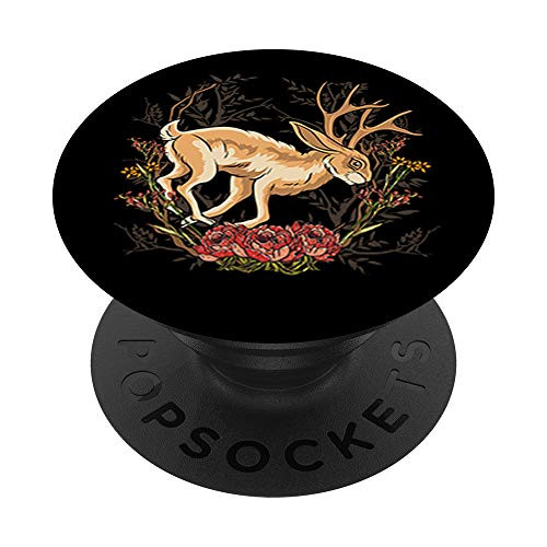 Cryptozoology Vintage Retro Cool Art Spirit Animal Jackalope PopSockets PopGrip: Swappable Grip for Phones  and  Tablets