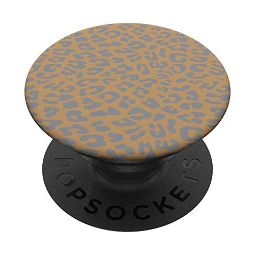 Camel Tan Leopard Cheetah Animal Print PopSockets PopGrip: Swappable Grip for Phones  and  Tablets