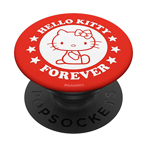 Hello Kitty Forever Red and White Stars PopSockets Grip and Stand for Phones and Tablets