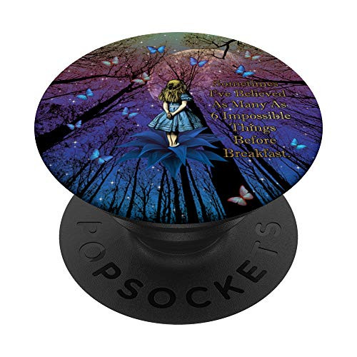 Alice In Wonderland Impossible Quote PopSockets Grip and Stand for Phones and Tablets