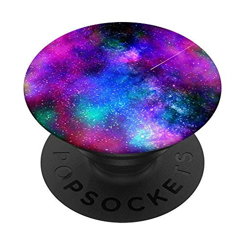 Pink Galaxy Space Pop Socket - Milky Way Stars  and  Meteorite PopSockets Grip and Stand for Phones and Tablets