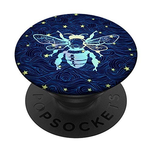 Rainbow Bee Honeybee Blue Galaxy Stars PopSockets PopGrip: Swappable Grip for Phones and Tablets Rainbow Bee Honeybee Blue Galaxy Stars PopSockets PopGrip: Swappable Grip for Phones and Tablets