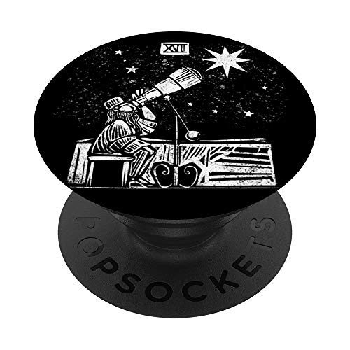 The Star Tarot Card Design - Blackcraft Clothing Gift PopSockets Grip and Stand for Phones and Tablets