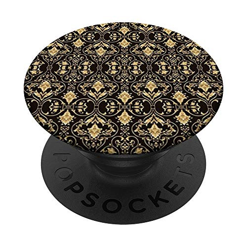 Tan and Black Pattern PopSockets Grip and Stand for Phones and Tablets
