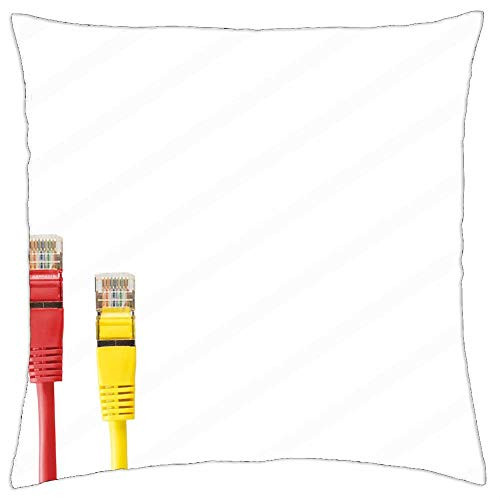LESGAULEST Throw Pillow Cover (16x16 inch) - Network Cables Cable Plug Patch Patch Cable Rj
