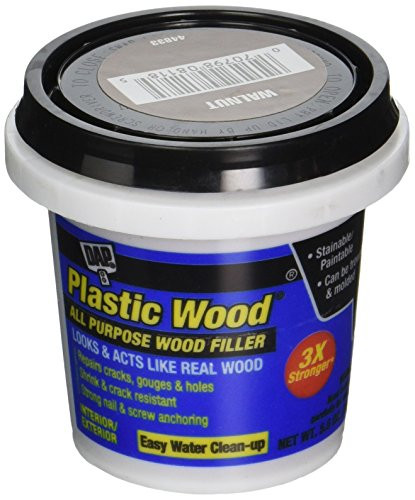 DAP 08118 Plastic Latex Based Carpenter's Wood Filler, 5.5 Oz, Walnut