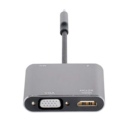 Cablecc USB-C Type C to HDMI Digital AV VGA USB OTG Female Charger Adapter