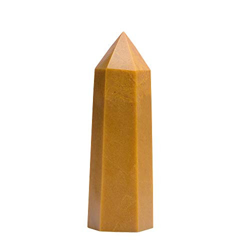 Runyangshi Natural Yellow Aventurine Large Crystal Healing Wands 4 inch(10cm) x1.18(3cm) Healing Crystal Tower Single Point 6 Faceted Reiki Chakra Stones Crystal Healing Prism for Meditation, Home Decor Runyangshi Natural Yellow Aventurine Large Crystal Healing Wands 4 inch(10cm) x1.18(3cm) Healing Crystal Tower Single Point 6 Faceted Reiki Chakra Stones Crystal Healing Prism for Meditation, Home Decor