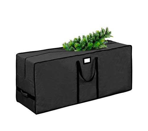 Tree Storage Bag, Waterproof Christmas Tree Storage, Fits Up to 7.5 ft Tall Artificial Disassembled Trees ,Extra Large Heavy Duty Storage Container with Handles  (Black, 47 inchx15 inchx20)