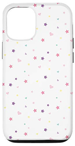 iPhone 12/12 Pro Cute Girly Hearts And Stars For Girls Case