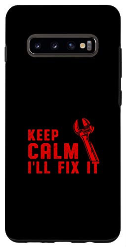 Galaxy S10plus Keep Calm Wrench Will Fix It Repair Auto Car Mechanic Gift Case